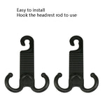 2 paia di ganci per auto invisibili resistenti per la sedia dell'auto L'installazione portatile non danneggia il gancio per auto, 2 Pairs Car Hook