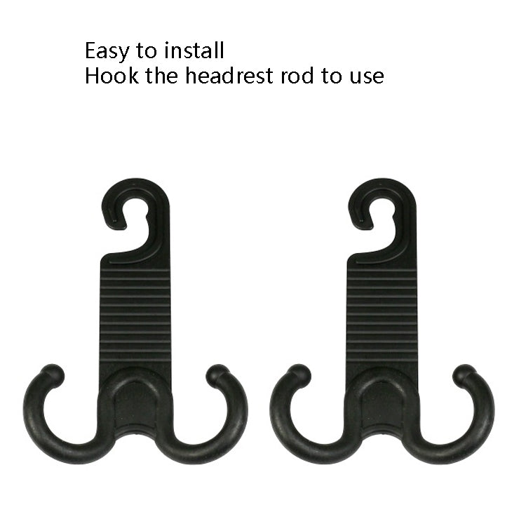 2 paia di ganci per auto invisibili resistenti per la sedia dell'auto L'installazione portatile non danneggia il gancio per auto, 2 Pairs Car Hook