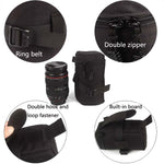 5603 Borsa per obiettivo per fotocamera reflex impermeabile e antiurto resistente all'usura, S, M, L, XL
