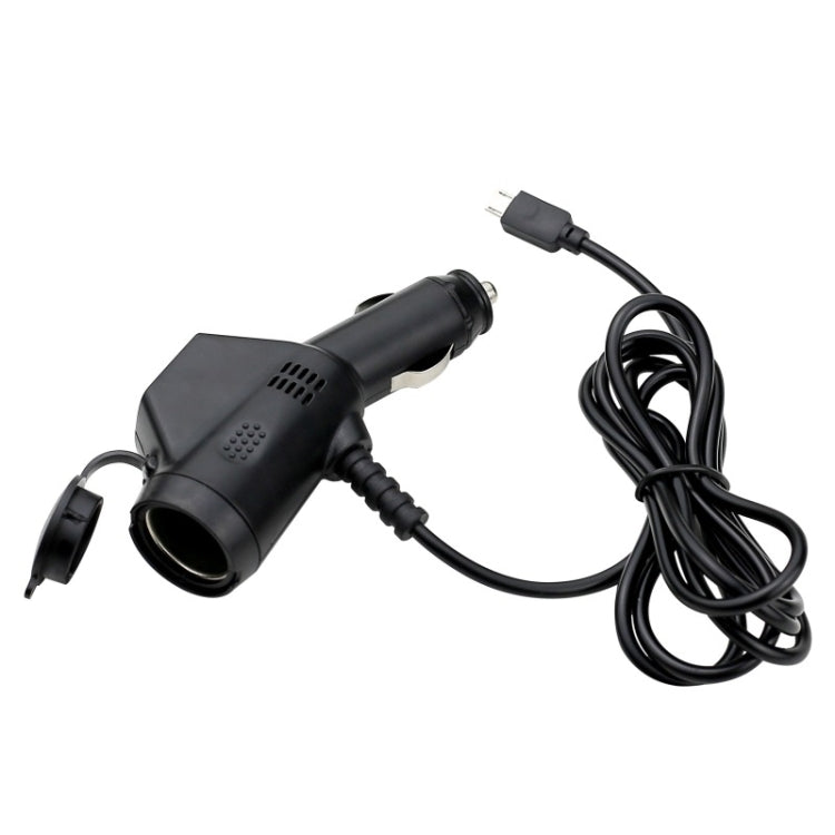 Caricabatterie per auto 3 in 1 da 2 pezzi con interfaccia USB doppia per accendisigari con cavo di ricarica per telefono cellulare USB
