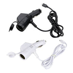 Caricabatterie per auto 3 in 1 da 2 pezzi con interfaccia USB doppia per accendisigari con cavo di ricarica per telefono cellulare USB