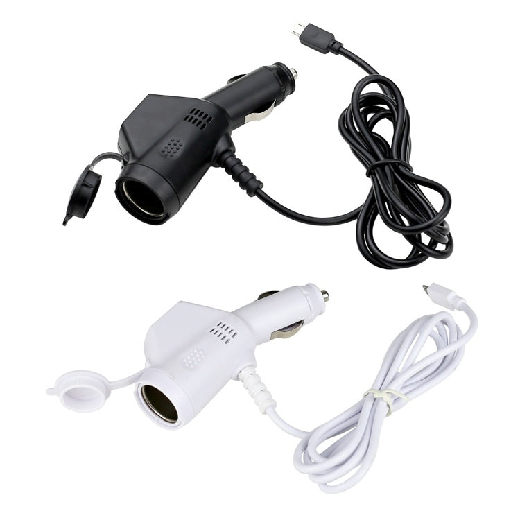 Caricabatterie per auto 3 in 1 da 2 pezzi con interfaccia USB doppia per accendisigari con cavo di ricarica per telefono cellulare USB