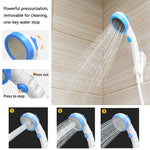 LLT-ES01 Dispositivo per vasca da bagno da campeggio per doccia elettrica per animali domestici, stile:, Standard (Orange White), Standard (Sky Blue), Standard (Pink), High Match (Orange White), High Match (Sky Blue), High Match (Pink)