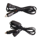 Linea frigorifero a compressore per auto 12/24V Linea accendisigari per frigorifero a semiconduttore, With Switch 1m, With Switch 2m, With Switch 4m, With Switch 5m, Without Switch 1m, Without Switch 2m, Without Switch 4m, Without Switch 5m