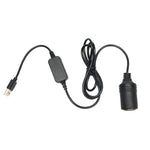 5V Girare 12V USB alla presa accendisigari Testa femminile Registratore di guida Cavo di alimentazione mobile, 1m, 2m, 3m