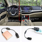 5V Girare 12V USB alla presa accendisigari Testa femminile Registratore di guida Cavo di alimentazione mobile, 1m, 2m, 3m