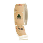 LG-210720-7050-008 Albero di Natale Carta Kraft Adesivo Decorazione natalizia Etichetta regalo autoadesiva, LG-210720-7050-008
