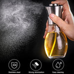 Bottiglia di vetro in acciaio inossidabile Barbecue Cottura Condimento Pentola per olio Spruzzatore Olio per iniezione Bollitore Bottiglia spray per olio, Oil Spray Bottle