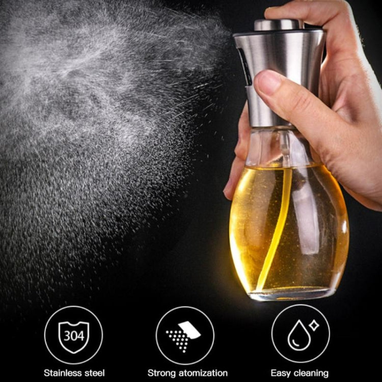 Bottiglia di vetro in acciaio inossidabile Barbecue Cottura Condimento Pentola per olio Spruzzatore Olio per iniezione Bollitore Bottiglia spray per olio, Oil Spray Bottle