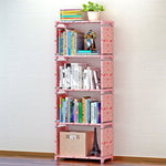 Scaffale per libri bambini in tessuto 41,5x26x124,5 cm