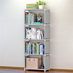 Scaffale per libri bambini in tessuto 41,5x26x124,5 cm