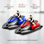 809 2.4G Telecomando Motor Speed Boat Modello di yacht elettrico ad alta velocità Giocattoli d'acqua per bambini, specificazione, Single Battery (Red), Single Battery (Blue)