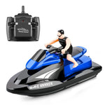 809 2.4G Telecomando Motor Speed Boat Modello di yacht elettrico ad alta velocità Giocattoli d'acqua per bambini, specificazione, Single Battery (Red), Single Battery (Blue)
