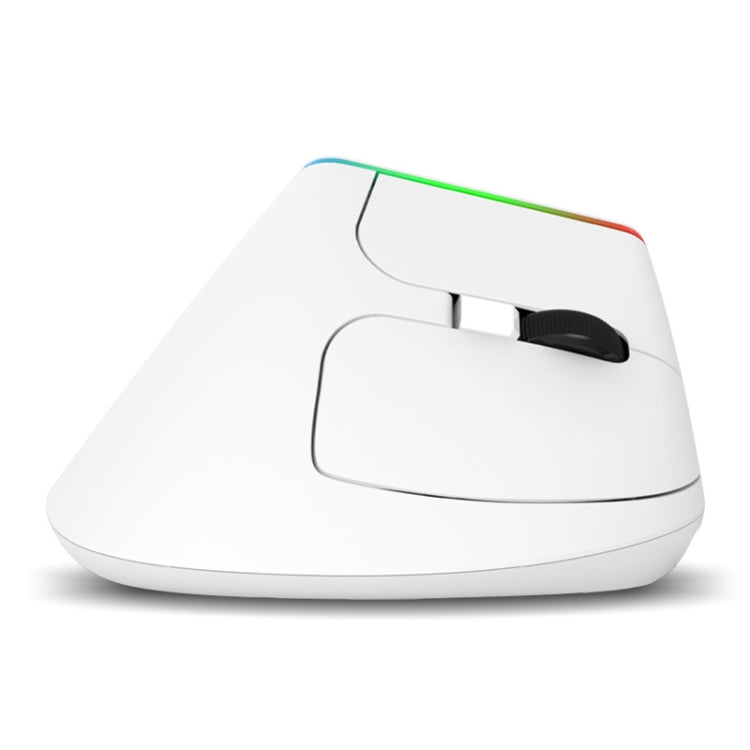 DELUX M618C 6 Tasti 1600 DPI RGB Vertical Wireless Bluetooth Dual Mode Mouse, M618C(White), M618C(Black)