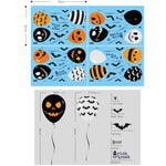 3 PZ Halloween Horror Vetro Decorazione Adesivo Palloncino Adesivo Elettrostatico, Balloon Electrostatic Sticker