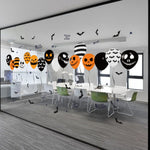 3 PZ Halloween Horror Vetro Decorazione Adesivo Palloncino Adesivo Elettrostatico, Balloon Electrostatic Sticker