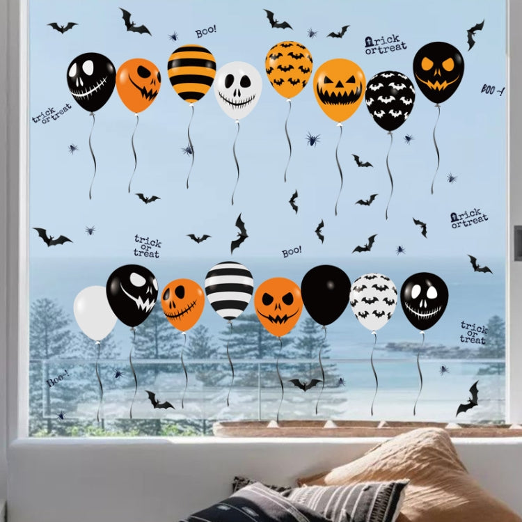 3 PZ Halloween Horror Vetro Decorazione Adesivo Palloncino Adesivo Elettrostatico, Balloon Electrostatic Sticker