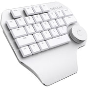 DELUX T11 29 Tasti Tastiera a mano singola Tasto di scelta rapida Strumento vocale Tastiera piatta, Silver, Smart Version Black Gray, Black