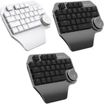 DELUX T11 29 Tasti Tastiera a mano singola Tasto di scelta rapida Strumento vocale Tastiera piatta, Silver, Smart Version Black Gray, Black