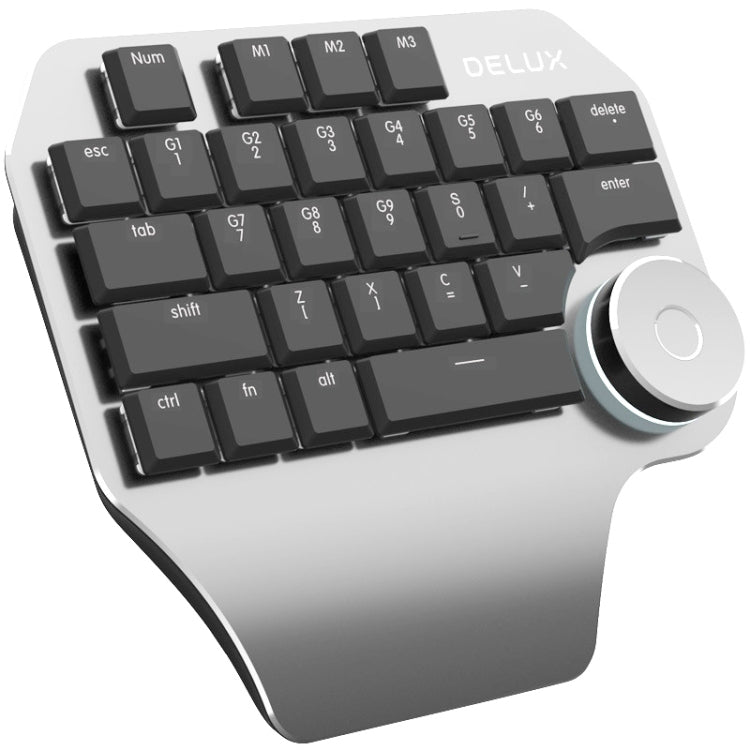 Tastiera meccanica DELUX T11 29 tasti USB argento nero