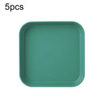 20 PCS Home 6 pollici Piatto piccolo Snack in plastica Piatto per torta Tavolo da pranzo Vassoio per immondizia