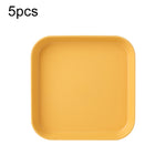 20 PCS Home 6 pollici Piatto piccolo Snack in plastica Piatto per torta Tavolo da pranzo Vassoio per immondizia