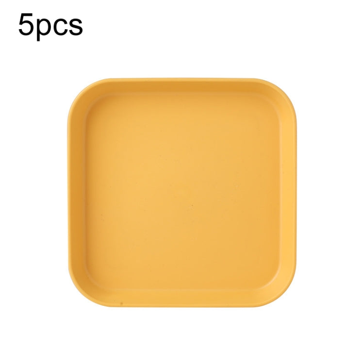 20 PCS Home 6 pollici Piatto piccolo Snack in plastica Piatto per torta Tavolo da pranzo Vassoio per immondizia