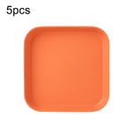 20 PCS Home 6 pollici Piatto piccolo Snack in plastica Piatto per torta Tavolo da pranzo Vassoio per immondizia