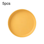 20 PCS Home 6 pollici Piatto piccolo Snack in plastica Piatto per torta Tavolo da pranzo Vassoio per immondizia