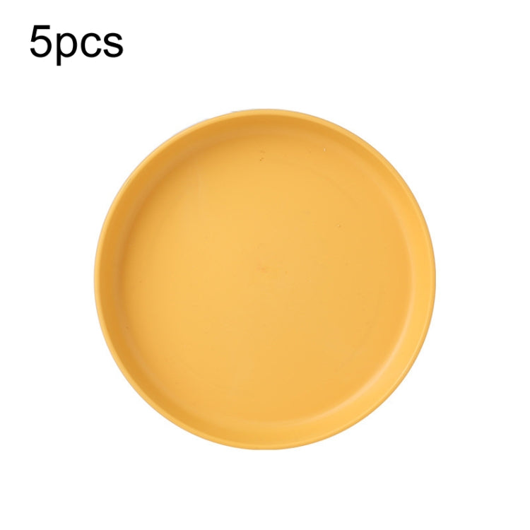 20 PCS Home 6 pollici Piatto piccolo Snack in plastica Piatto per torta Tavolo da pranzo Vassoio per immondizia