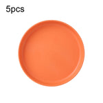 20 PCS Home 6 pollici Piatto piccolo Snack in plastica Piatto per torta Tavolo da pranzo Vassoio per immondizia