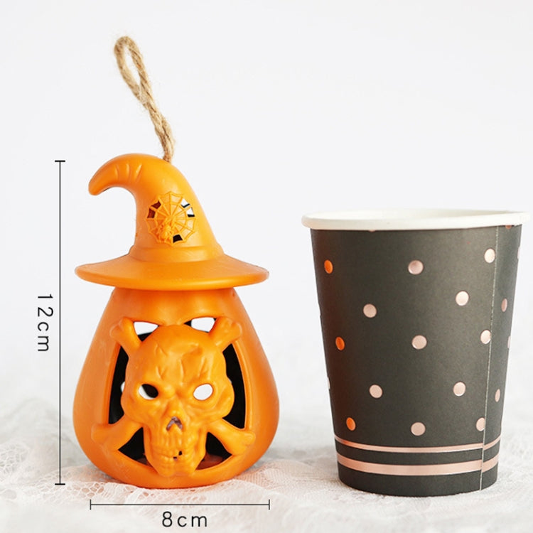 5 PCS Decorazione di Halloween Lanterna di zucca LED Ornamenti luminosi Puntelli di layout del luogo, Pumpkin Lantern