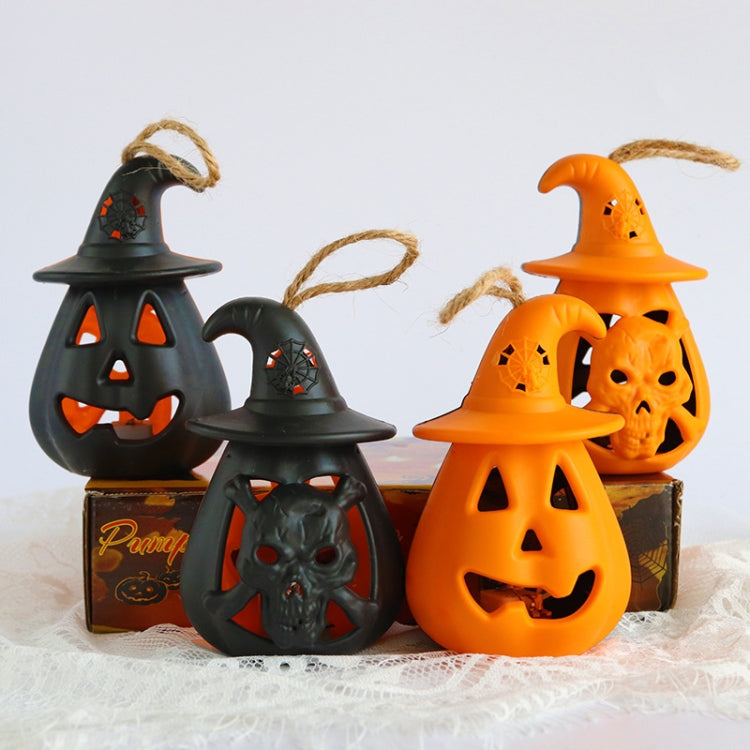 5 PCS Decorazione di Halloween Lanterna di zucca LED Ornamenti luminosi Puntelli di layout del luogo, Pumpkin Lantern