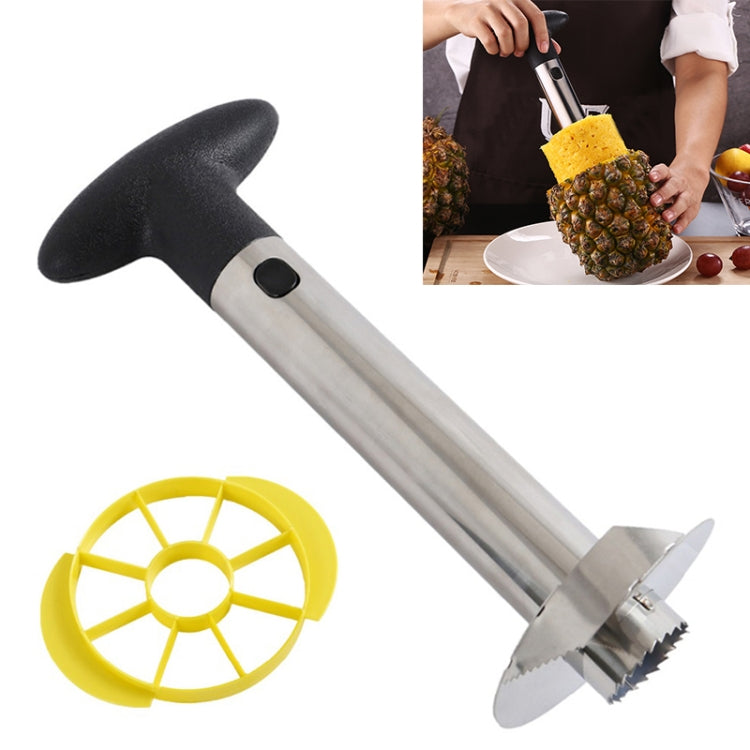 Set 2 affettatrici per ananas in acciaio inox con manico colorato