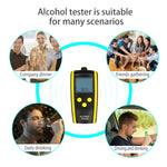 HT-611 Tester per l'alcol Tester per l'alcol respiratorio audio ad alta risoluzione, HT-611