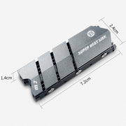 JEYI ColdFish M.2 Dispositivo di raffreddamento per disco rigido senza cuscinetti per NVME/Ngff