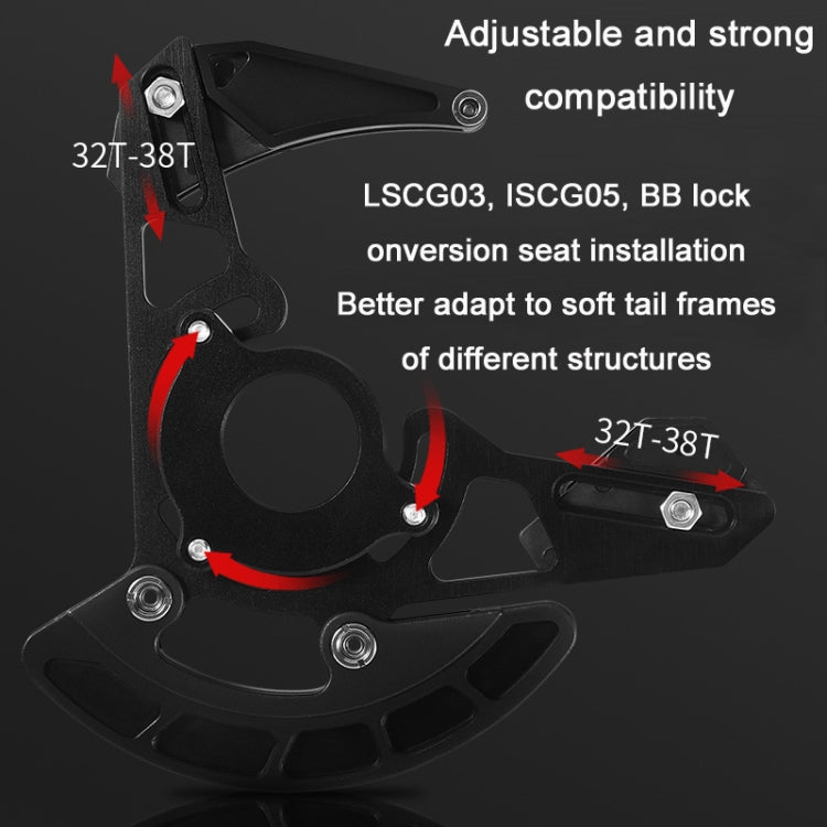 WEST BIKING YP0719259 Supporto guida catena per mountain bike 32T-38T Gear Piece, WEST BIKING YP0719259