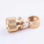 4 pezzi tubo dell'acqua da giardino per lavaggio auto Giunto per acqua a connessione rapida in rame puro, 4pcs Copper