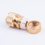 4 pezzi tubo dell'acqua da giardino per lavaggio auto Giunto per acqua a connessione rapida in rame puro, 4pcs Copper