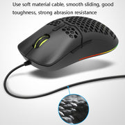 DELUX M700BU Mouse cablato per giochi a 7 tasti Mouse cablato desktop, stile:, 3325 (Support 10000DPI), 3389 (Support 16000DPI)
