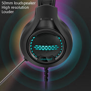 Smailwolf AK3 Cuffie da gioco Cuffie cablate luminose per computer desktop, stile:, 3.5mm Double Plug Black, USB Single-plug Black