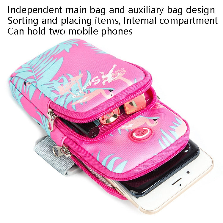 2 PCS B082 Borsa da braccio per sport all'aperto Fascia da braccio per telefono cellulare Borsa per cellulare da corsa per fitness, specifica:, Small (Light Purple), Large (Light Purple), Small (Lilac), Large (Lilac), Small (Rose Red), Large (Rose Red)...