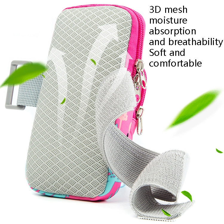 2 PCS B082 Borsa da braccio per sport all'aperto Fascia da braccio per telefono cellulare Borsa per cellulare da corsa per fitness, specifica:, Small (Light Purple), Large (Light Purple), Small (Lilac), Large (Lilac), Small (Rose Red), Large (Rose Red)...