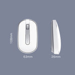 DELUX M326 4 Tasti Wireless Mouse Silenzioso Portatile Mouse Portatile