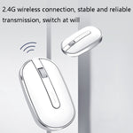 DELUX M326 4 Tasti Wireless Mouse Silenzioso Portatile Mouse Portatile