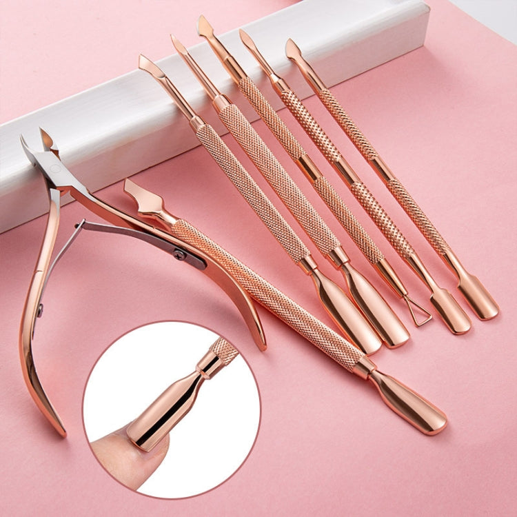 Set di 3 forbici per unghie in acciaio inossidabile a doppia testa in acciaio inossidabile oro rosa, stile:, 01 Big Head, 02  Big Head, 03  Big Head, 04 Small Head, 05  Small Head, 06  Small Head, Dot Flower Needle, D501