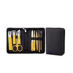 Set tagliaunghie Set manicure Tagliaunghie in acciaio inossidabile Strumento per manicure, 9 In 1, 18 In 1 Yellow, 26 In 1  Pink, 26 In 1 Black