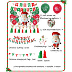 Set di palloncini per decorazioni per feste in alluminio con pellicola in alluminio con bandiera a tirante natalizio, Gift, Cute Elderly