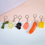 Ciondolo modello vegetale di simulazione in PVC Giocattoli creativi per la casa dei giochi, 3 PCS Keychain Hot Dog, 3 PCS Keychain Corn, 3 PCS Keychain Broccoli, 10 PCS Keychain Fungus, 5 PCS Keychain Lotus Root, 5 PCS Keychain Kelp                    ...