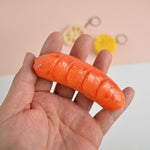 Ciondolo modello vegetale di simulazione in PVC Giocattoli creativi per la casa dei giochi, 3 PCS Keychain Hot Dog, 3 PCS Keychain Corn, 3 PCS Keychain Broccoli, 10 PCS Keychain Fungus, 5 PCS Keychain Lotus Root, 5 PCS Keychain Kelp                    ...